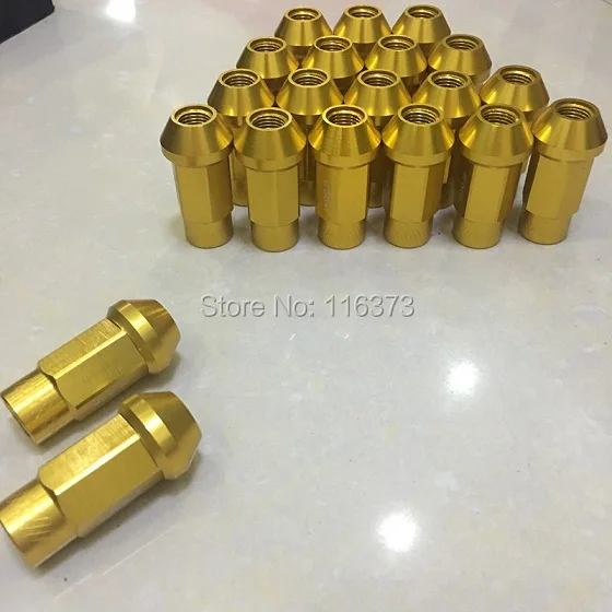 Light Weight 7075 Aluminum M12x1.5 Wheel rim lug nut For 2001 Hyundai XG300 extended length open end