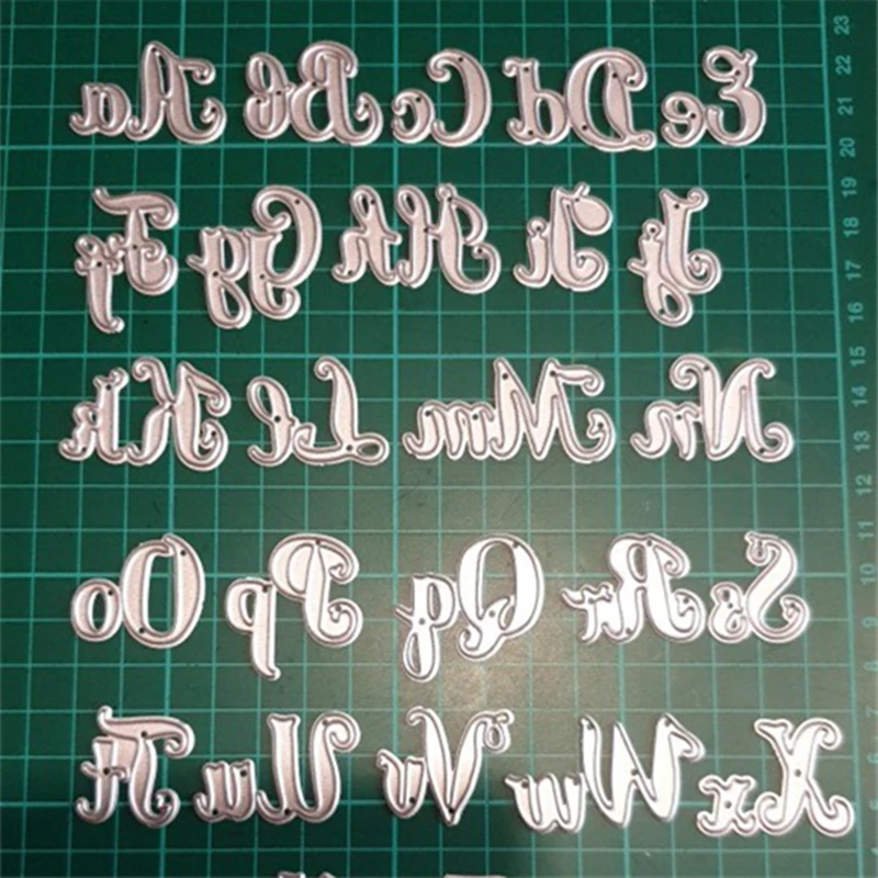 YLCD1170 Alphabet Metal Cutting Dies For Scrapbooking Stencils DIY Album Cards Decoration Embossing Folder Craft Die Cuts New