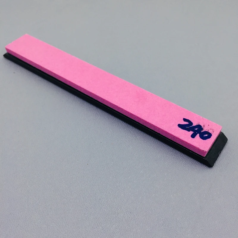 240 # pedra de amolar faca cozinha apontador de óleo água afiação corindo vermelho sistema de afiação grosseira moedor conjunto