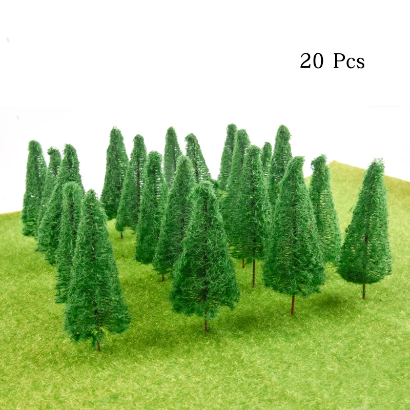 8/10/12CM Artificial Miniature Plastic Model Building Lanscape Micro Tree Train Railroad Scenery Decoration Accessories Toys