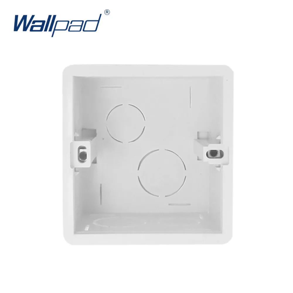 Mounting Lining Box for 86*86mm Wall Switch and Socket Wallpad Cassette Universal White Wall Back Junction Box