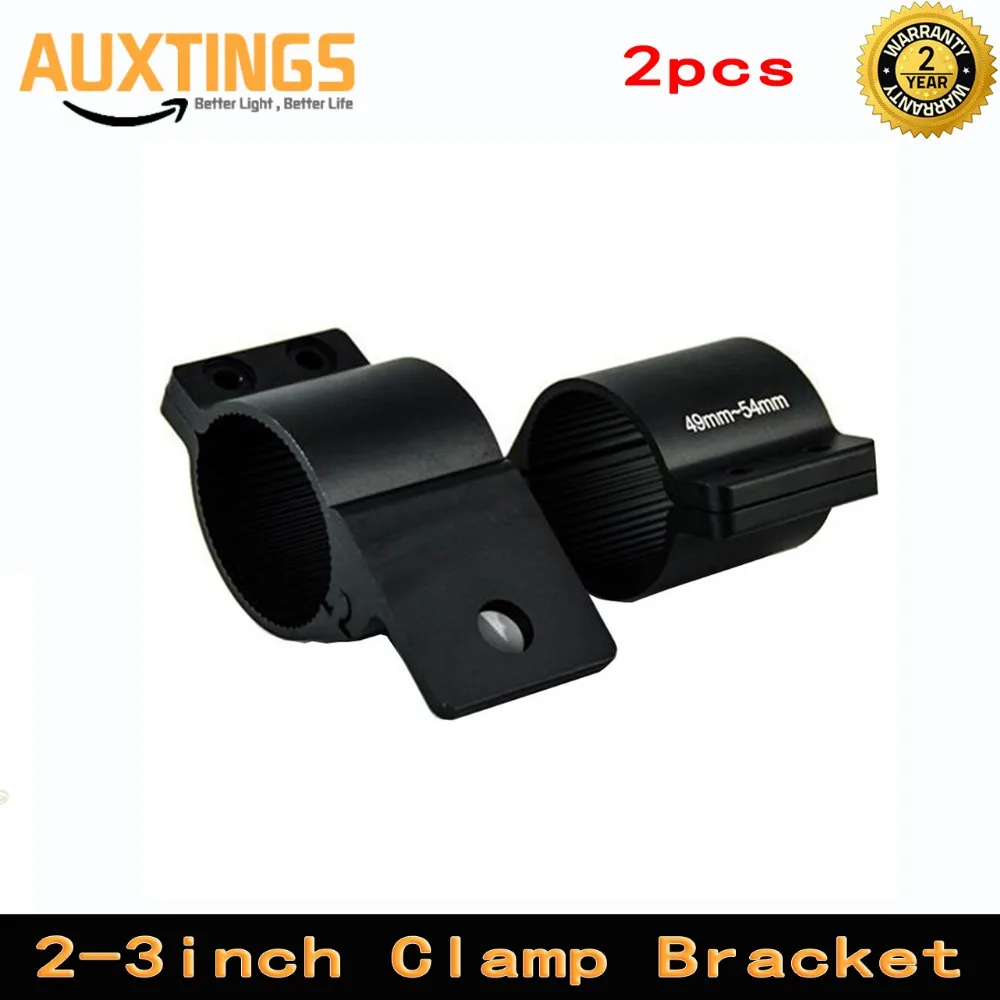 A Pair Black Bull Bar Mounting Bracket Clamps Kit 49-54mm 66mm~71mm 76mm~81mm for Offroad Work Light LED Bar Driving Light Lamps