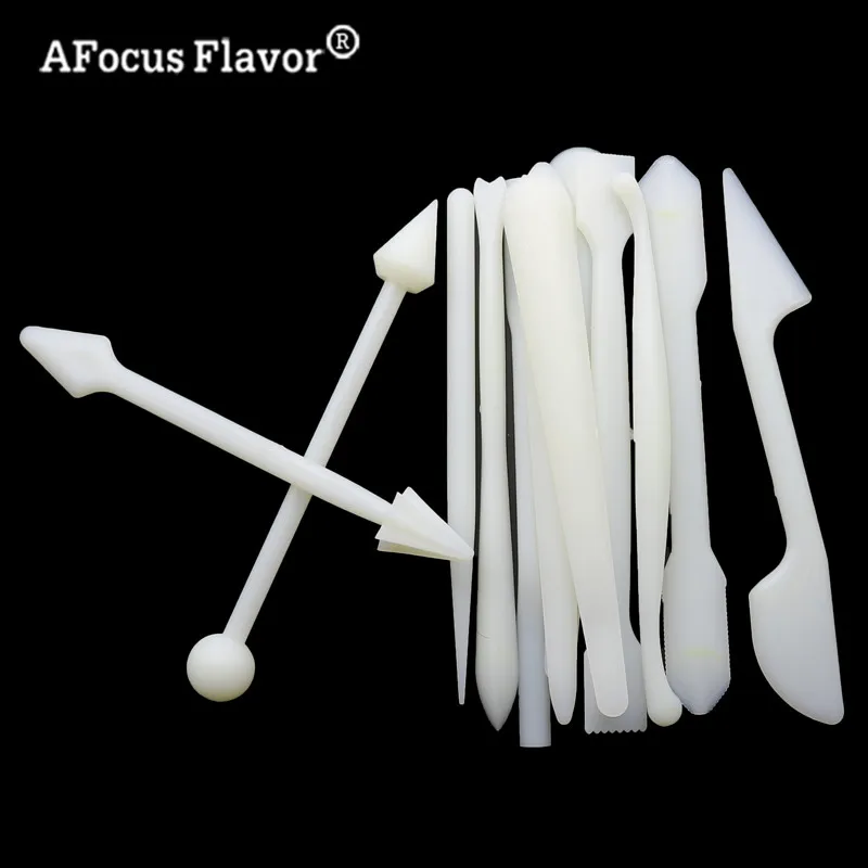 12 Pcs / Set 24 Style Knife Cake Fondant Flower Molding Process Sugar Decoration Cutting Engraving Tools Kitchen Accessories