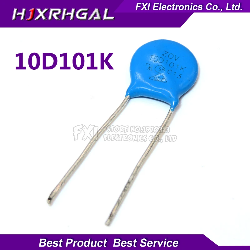 

10 шт. 101K Piezoresistor 10D101K 100V Варистор Резистор