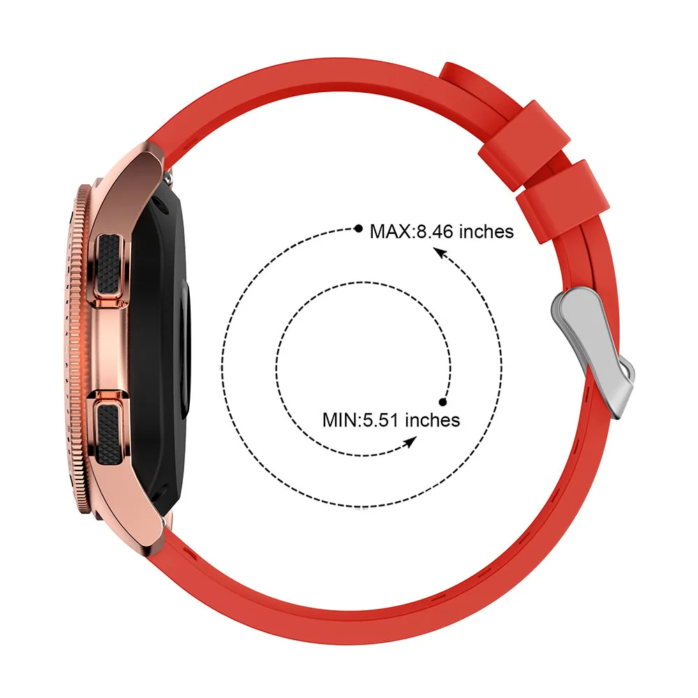 حزام من السيليكون لساعة سامسونج جالاكسي ، سوار كلاسيكي ، جير S2 ، ساعة جالاكسي 3 ، 41 مللي متر ، 20 مللي متر ، 42 مللي متر