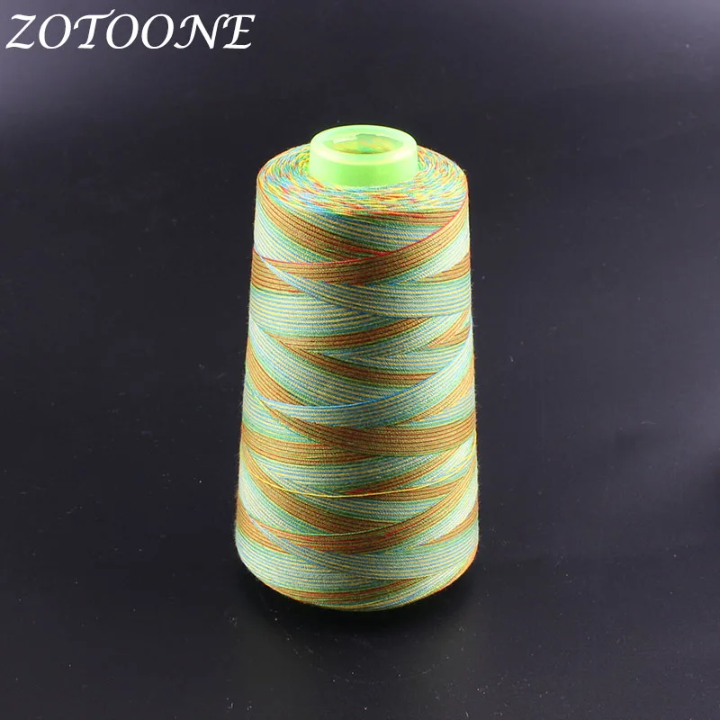 ZOTOONE 1500M/Roll Embroidery Sewing Machine Threads Polyester Overlock Patchwork Sewing Threads For Leather Sewing Accessories