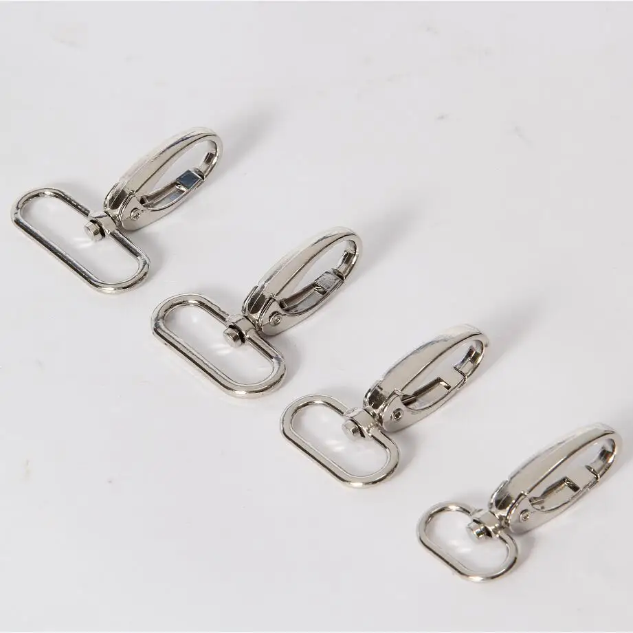 100pcs / lot 5X3.2 Metal Luggage bag Dog buckle Snap hook, Bag hanger Lobster Clasp DIY Sewing handmade Key chain buttons AU351