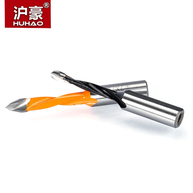 HUHAO 1pc Woodworking Drill Bits Overlength 70mm Dia. 5-10mm Router Bit for Making Hole of Wood Carbide Drilling