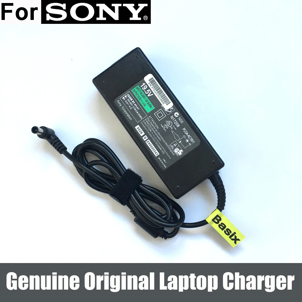 Original 90W 19.5V Laptop AC Adapter Battery Charger For Sony Vaio SVE14A37CXH SVE15113FXS SVE151D11L