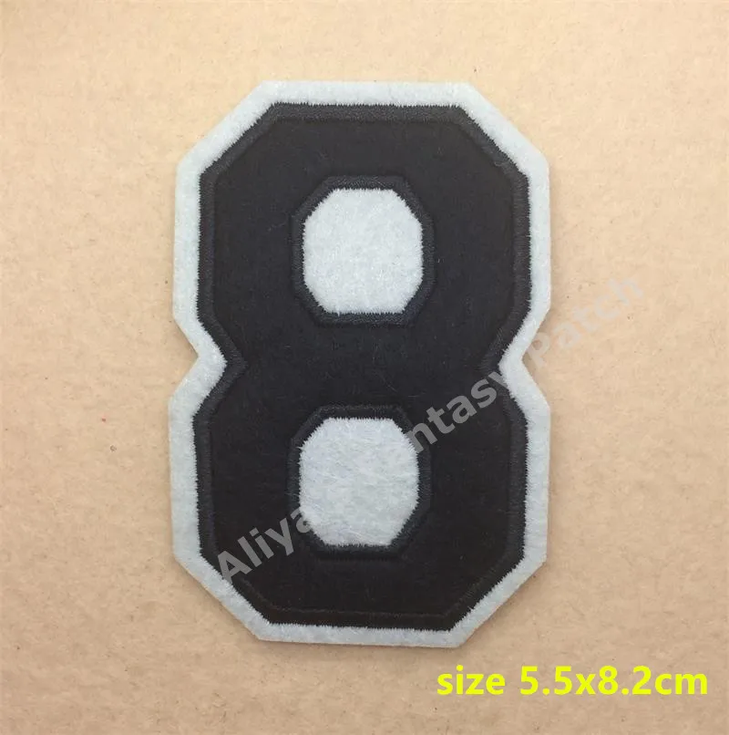 1 pcs Math Numbers embroidered iron on patches badges cloth accessories popular clothing bag hat Patches Appliques