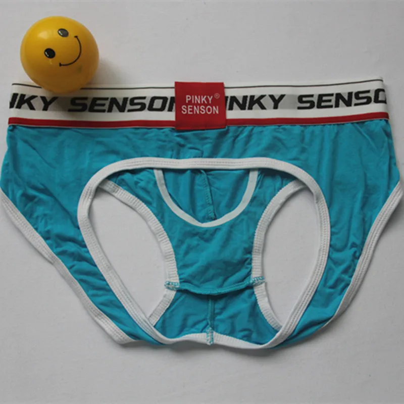 PINKY SENSON 5PCS/LOT Men\'s Three-Dimensional Pouch Cup Underpants Almost Naked Coolflex Briefs Shorts Gay Proud Underwear XXL