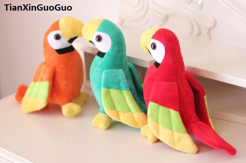 

cartoon parrot plush toy about 20cm parrot bird soft doll baby toy ,birthday gift b2700