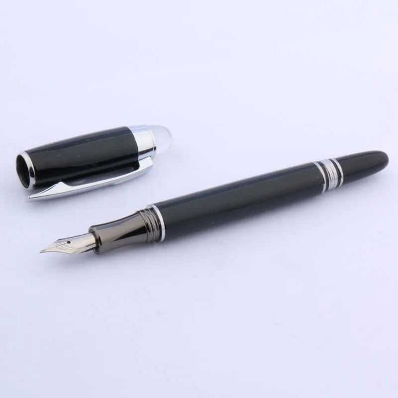 BAOER 79 Metal SILVER piece Trim M wave GIFT Fountain Pen Business Office school supplies Writing