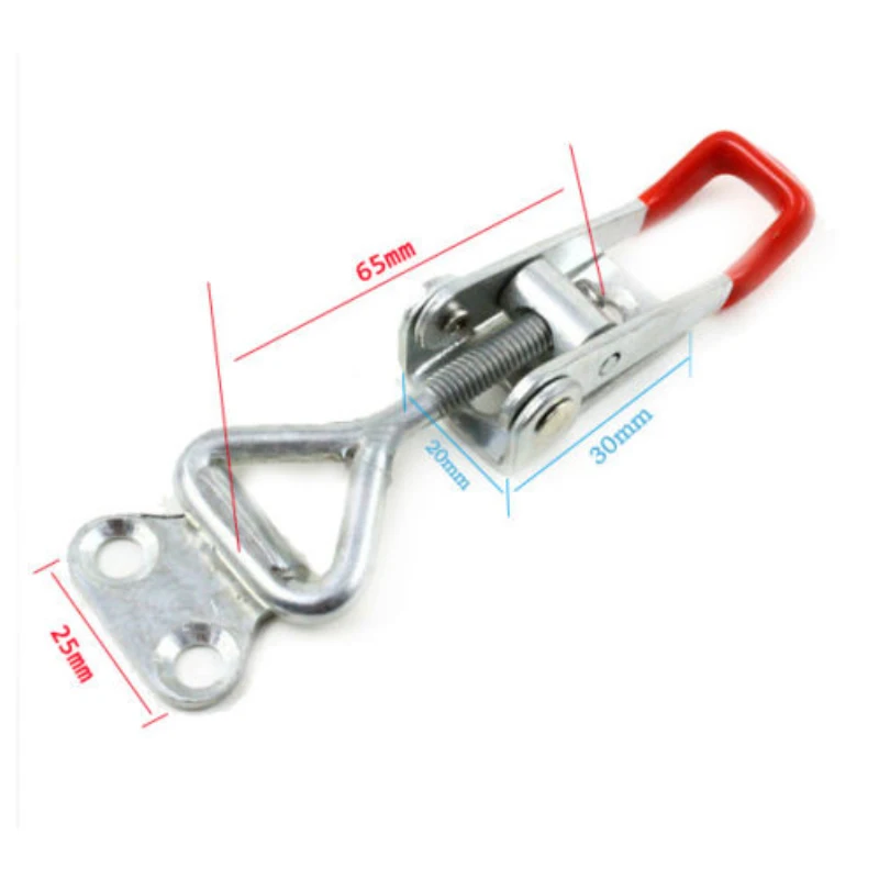 2 PCS 65 mm Adjustable Cabinet Boxes Case Chest Catch Metal Toggle Latch Hasp Trig for boat and