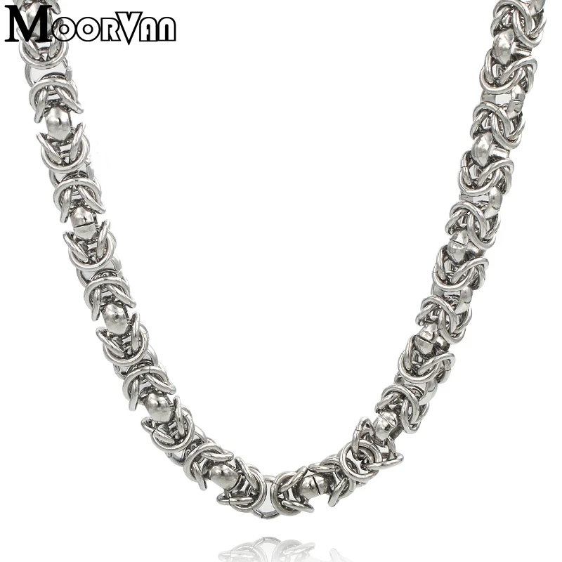 Moorvan Coarse link chain new 2019 stainless steel men's  jewelry fashion punk necklace for man boy, Gift for Daddy VN148