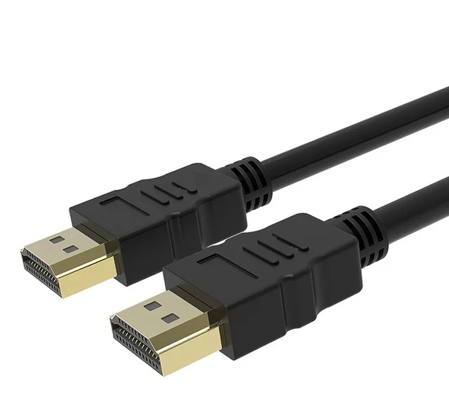 100pcs/lot GOLD HDMI TO HDMI-compatible CABLE 2m 1m 3m AUDIO VISUAL V1.4 LEAD FOR TELEVISIONS CONSOLES