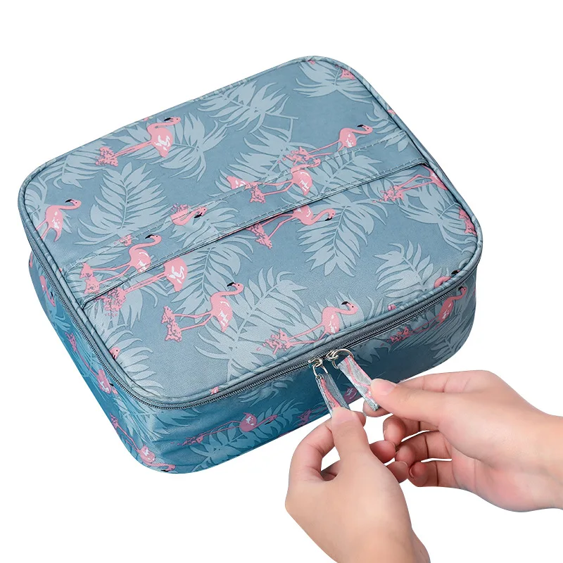 Travel Outdoor Girl Makeup Bag Women Cosmetic Bag Wash Toiletry Makeup Organizer Storage Travel Kit Bag Multi Pocket Ladies Bag