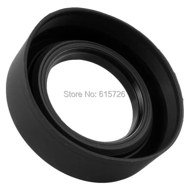 58mm 3-Stage 3 in1 Collapsible Rubber Foldable Lens Hood 55mm DSIR Lens for Canon Nikon camera