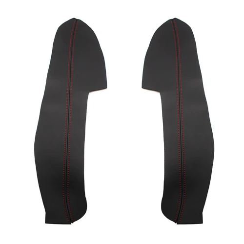 Imagen 2 del producto 4 Uds. Paneles de manija de puerta de coche reposabrazos cubierta de cuero de microfibra embellecedor para Nissan nuevo Qashqai J11 2016 2017 2018 con accesorios