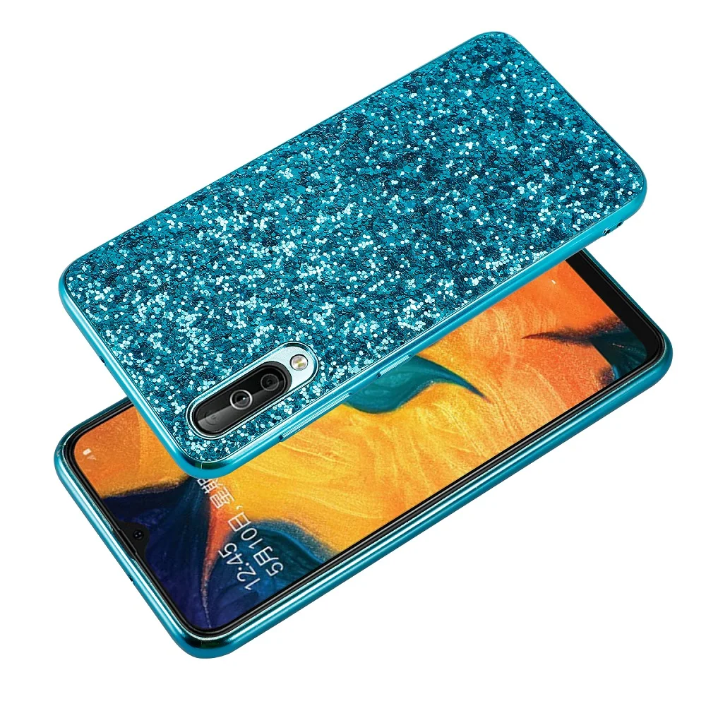 For Samsung Galaxy A30 A50 Case Luxury Hard PC Shining Glitter Slim Protect Back Cover case for samsung galaxy a10 a20 a40 a70