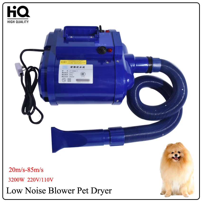 New LT-1090C-1 Pet Hair Dryer Dual Motor Low-Noise 3200W 20m/s-85m/s Wind Speed Dog Hair dryer