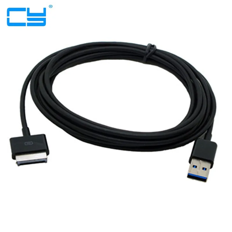كابل بيانات USB للكمبيوتر اللوحي Asus Eee Pad ، كابل شاحن 2 متر 6 أقدام ، 40 دبوس ، محول ، TF201 TF101 TF300