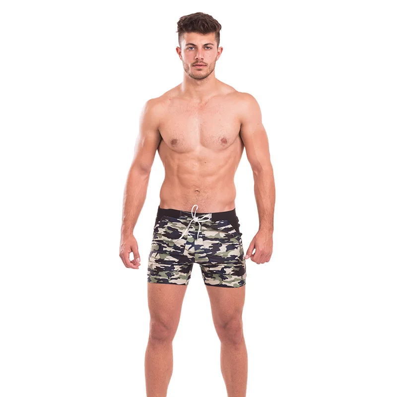 Taddlee – maillot de bain de marque pour hommes, Boxer Sexy, grande taille, Long, basique, culotte de plage, poches camouflage, short de planche de Surf, XXL