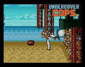 Undercover Cops 16 bit Big Gray Game Card For 46pin Game Player