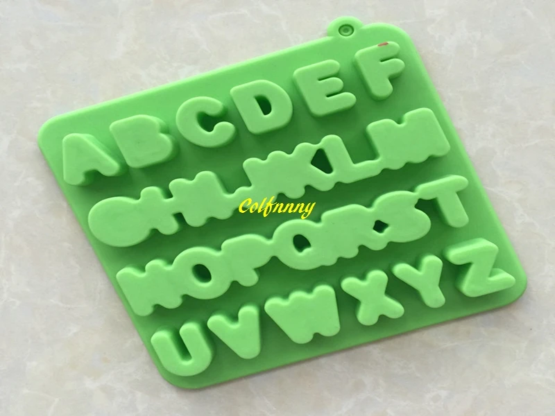 200pcs/lot Fast shipping 16x16x2cm Size Alphabet Silicone mould fondant mold cake chocolate gumpaste mold