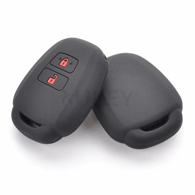 AX 2 Button For Toyota Aqua Ractis Vitz RAV4 HiAce Land Cruiser Silicone Remote Key Case Fob Shell Cover Skin Holder 2010-2019