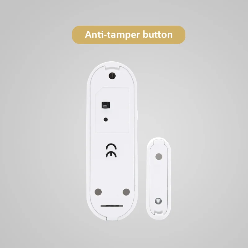 Imagem -03 - Sensor de Porta e Janela sem Fio Peças Interruptor de Contato Magnético 433mhz 868mhz Detecção de Porta Aberta Fechamento Anti-intrusão para Host de Alarme de Foco