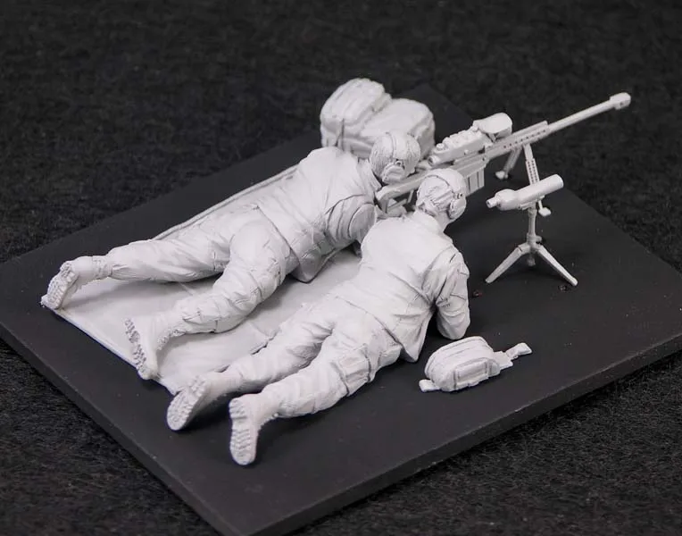 1/35 Resin Figure Model Kits  US Sniper Team Unassembled unpainted