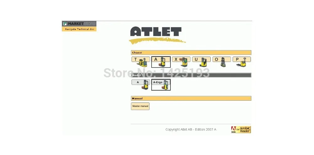 

Atlet AB Forklift Parts Catalog