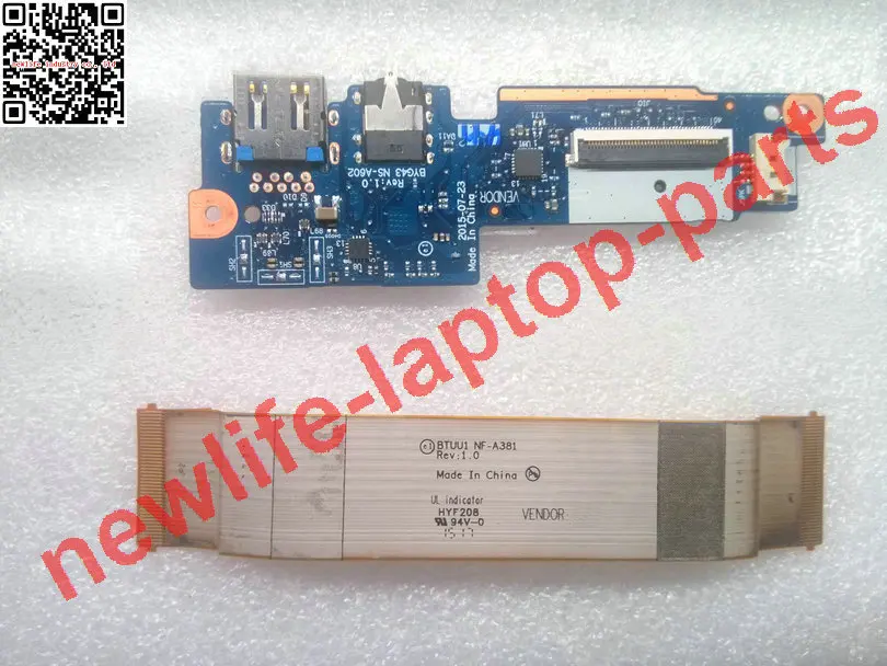 original for YOGA3 14 1470 audio USB SD card reader board with cable BTUU1 NS-A383 DA30000ES30 tested good free shipping