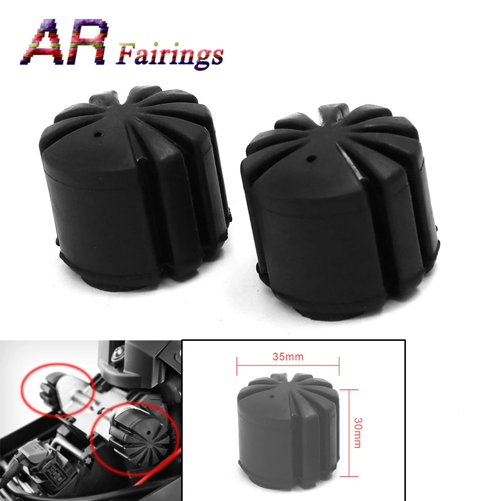 2PCS Motorcycle Seat Cushions Rider Lowering Kit Rubber For BMW S1000XR R1200RT R1200GS LC ADV K1600 GT B Grand America R1250GS