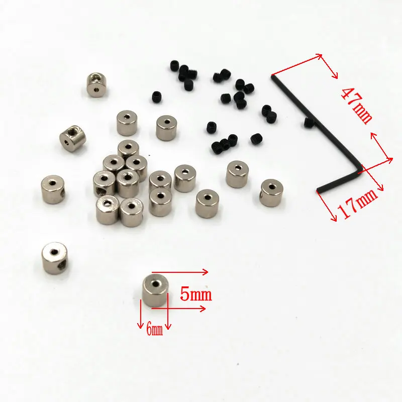 SONGLONG 5mm Pin z powrotem 10, 20, 50, 100 sztuk/zestaw Pin hodowców blokowania Pinkeepers z powrotem z klucz Biker bardzo wysokiej jakości niska wysłać — zdjęcie 3