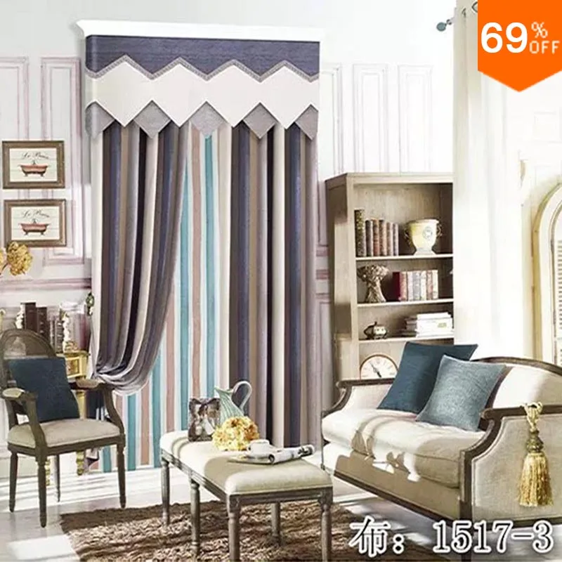 Grey line linellae light grey list row Column Curtain simple luxurious Rod Stick style Alfred Dunhill curtains of Restaurant