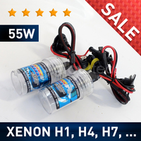 55W H1 H3 H7 H4 Bulb HID Xenon Lamp Light Car Headlight Replacement 4300K 6000K 8000K GLOWTEC