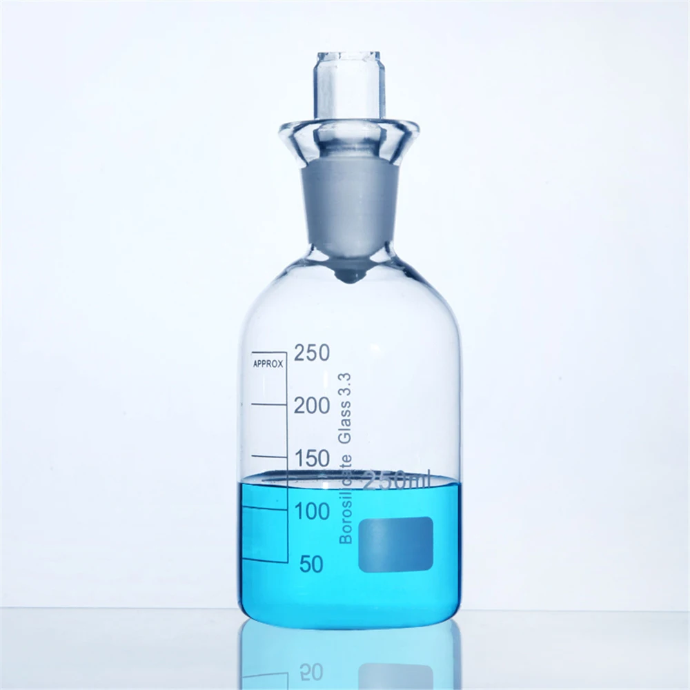 250ml Dissolved oxygen bottle,Laboratory use glass bottles