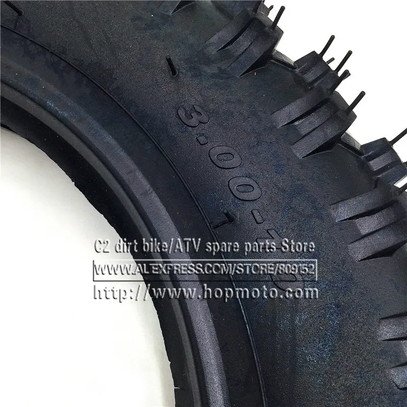 3.00-10 Rear Wheel Tire Outer Tyre 10 inch deep teeth Dirt Pit Bike Off Road Motorcycle Use Guang Li CRF50 Apollo