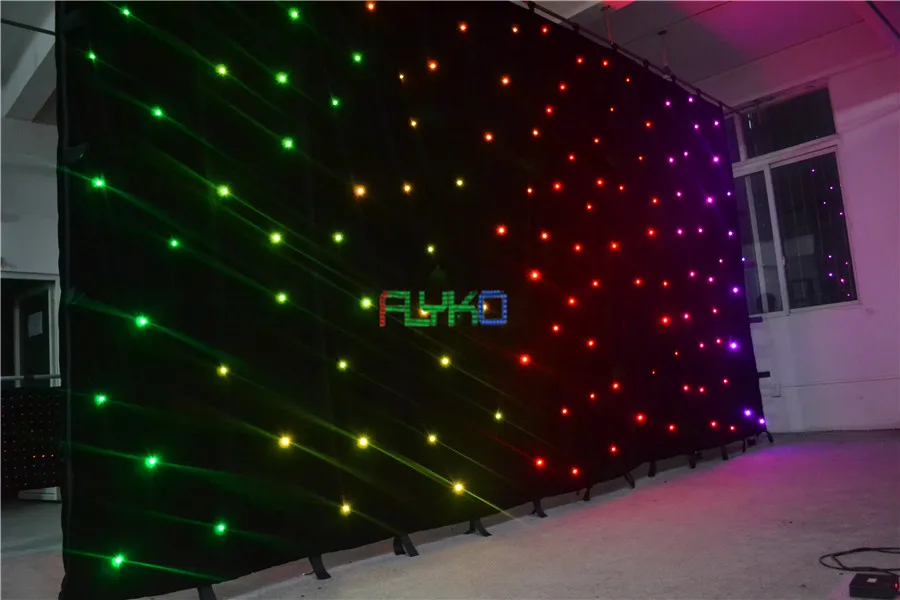 

free shipping new invention led star curtain dj club usage in guangzhou china