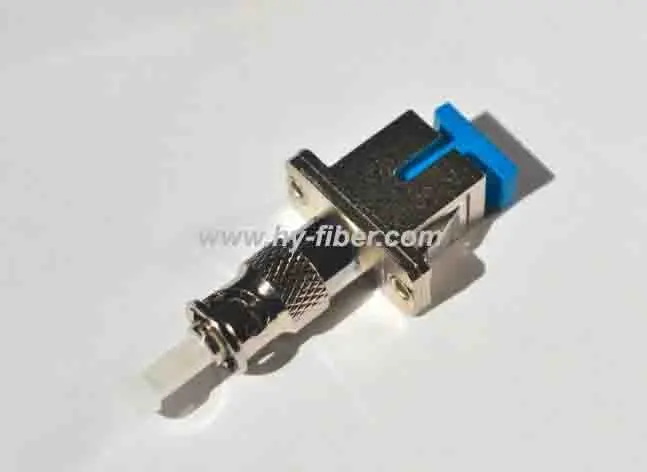 ST-SC Male-Female Hybrid Adapter, SM or MM