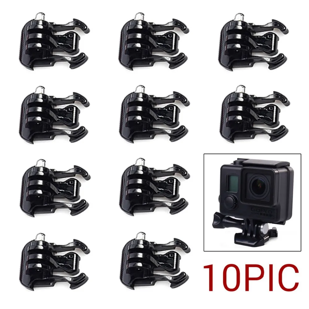 For Gopro Buckle Clip Mount Base Mounts 10pcs for Go pro Hero 13 12 Accessories DJI OSMO Action Camera Insta360 Ace-pro 2