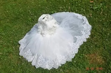 

Free DHL Wholesale 5 Girl Dresses Children Dress Party Princess Baby Girl Wedding Dress Birthday Big Bow White long tailing