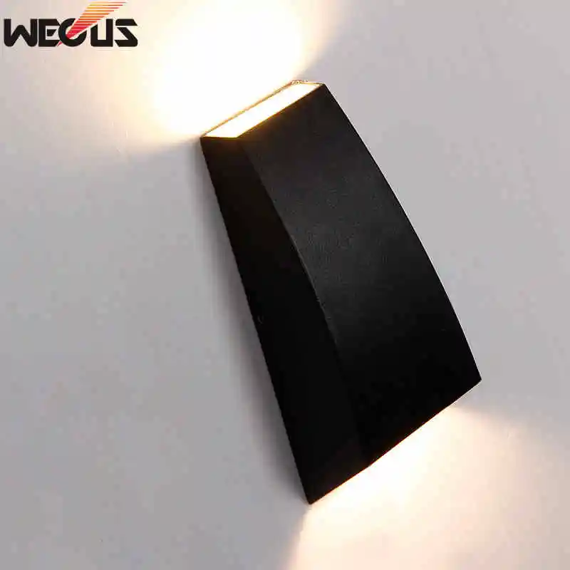 6W Modern Simple Creative Outdoor Waterproof Wall Lamp LED Courtyard Lamps Gate Lamp Terrace Balcony Garden Wall Light