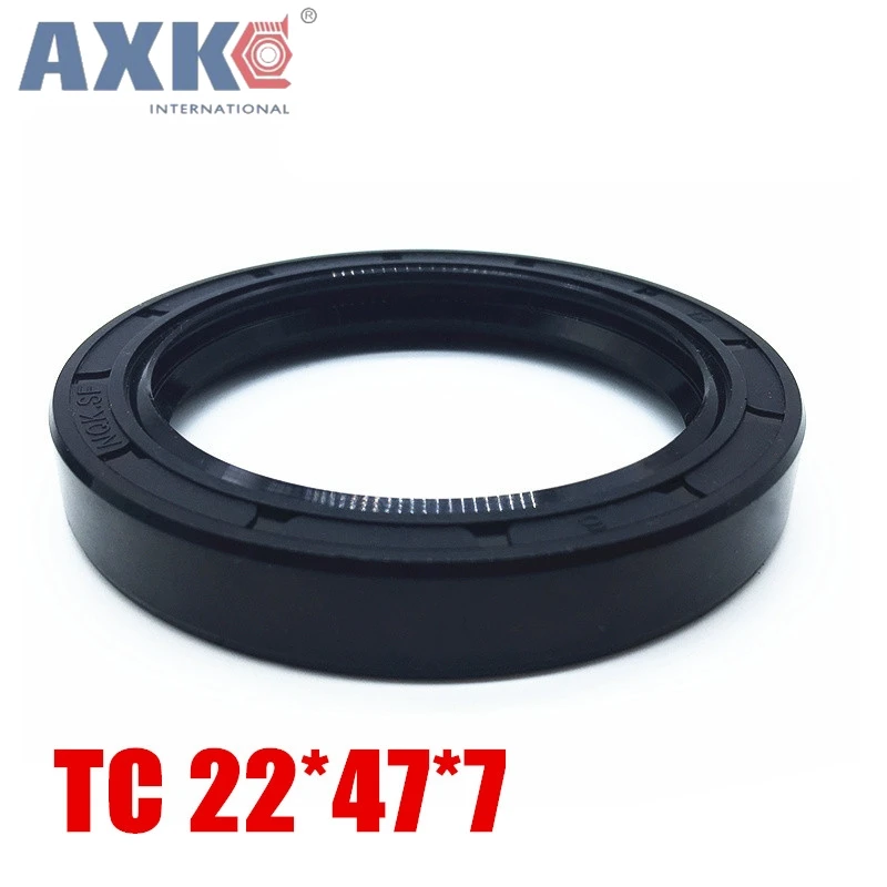 

10pcs/NBR Shaft Oil Seal TC 22*47*7 Rubber Covered Double Lip With Garter Spring/consumer product