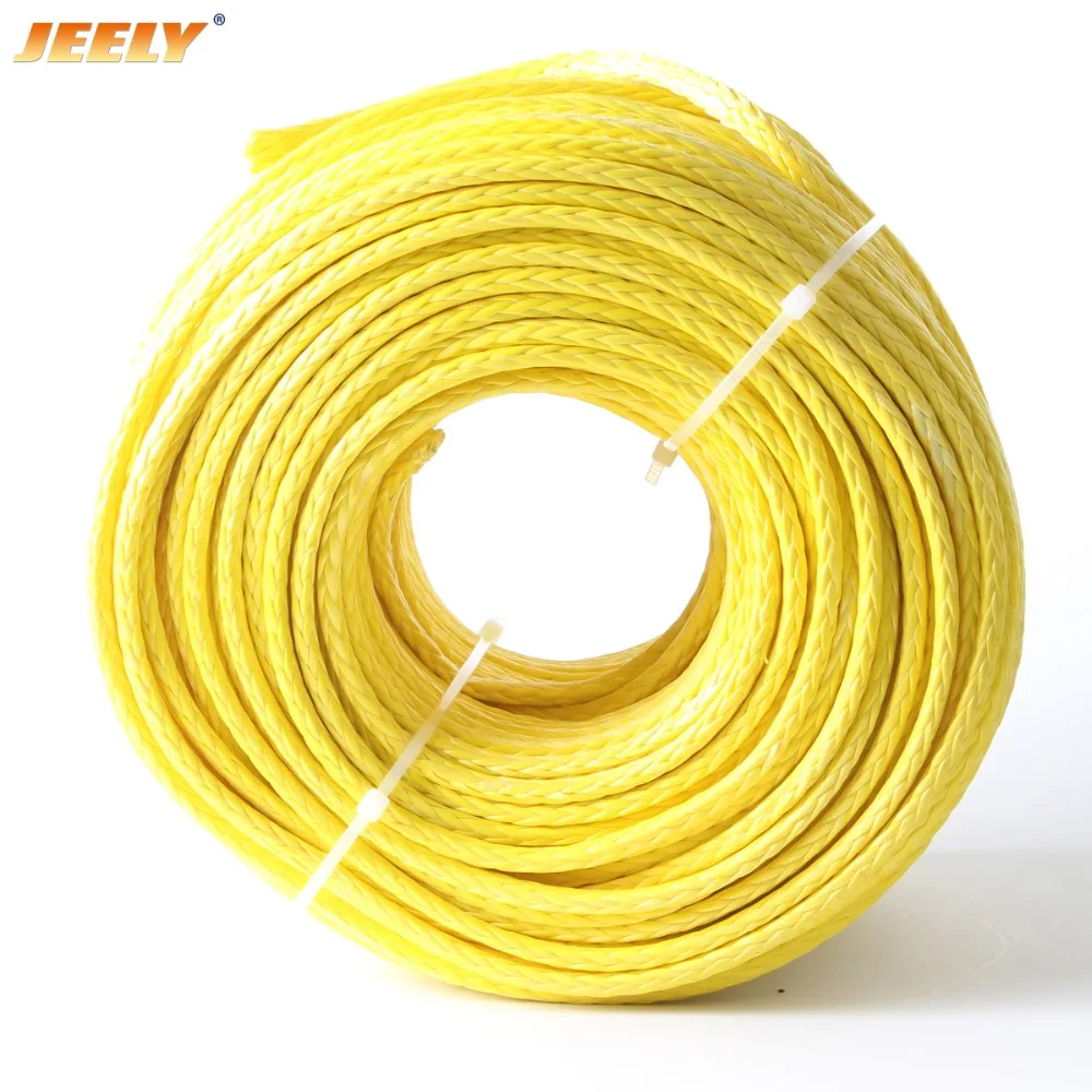 Jeely Hollow Braid 4mm 50M 12 Strands Sailboat Winch Towing Ropes