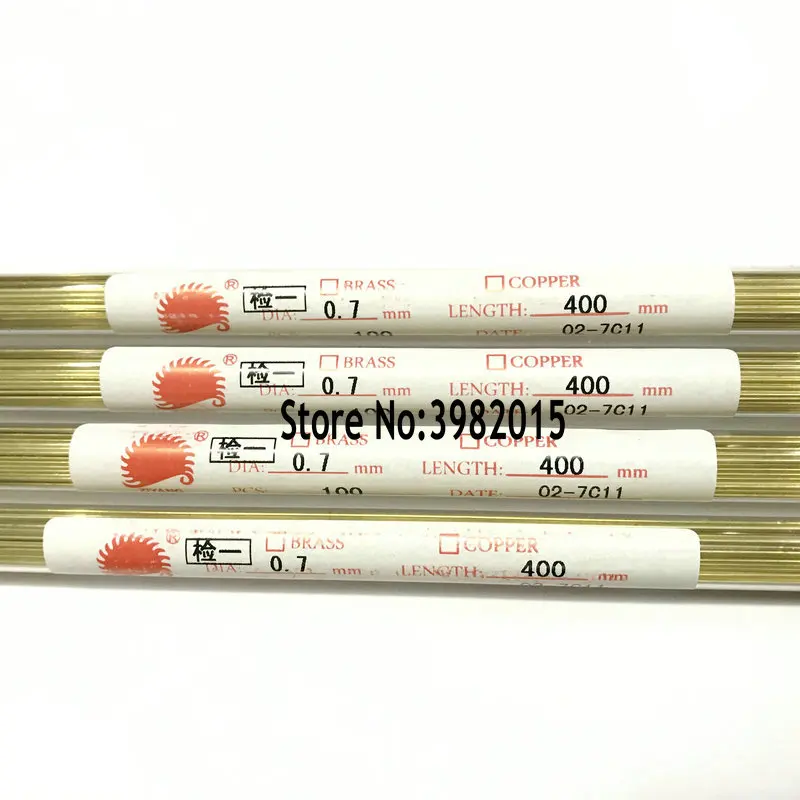 

Brass Drill Electrode Tube 0.7*400mm Single Hole for WEDM Drilling Machine