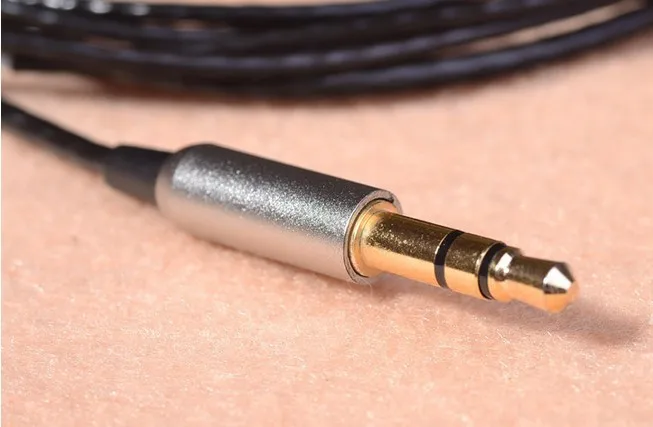 Diy fone de ouvido fio atualização fio banhado a prata febre fone de ouvido cabo 10 peças