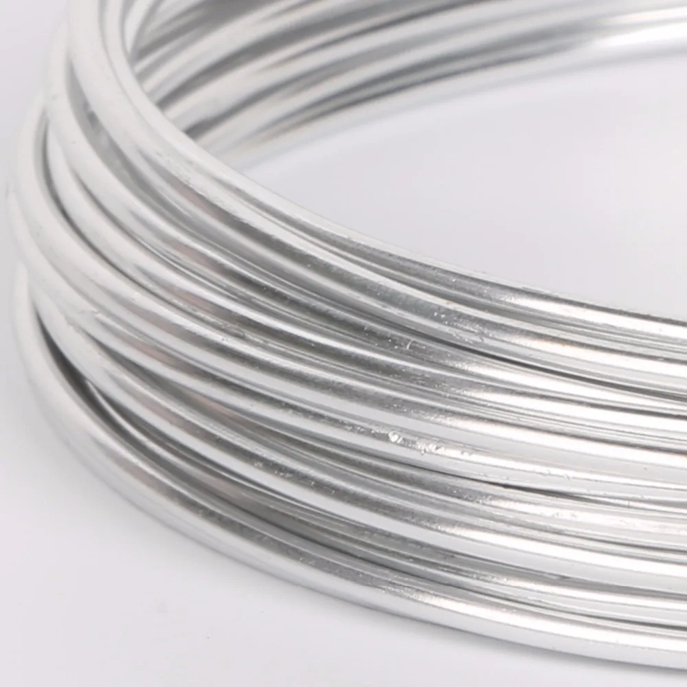 Best Selling different colors 5m 12 gauge(2mm) Aluminum wire Soft Metal Floristry wire, for DIY Jewelry Findings & Craft Making